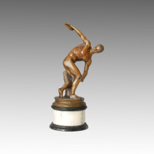 Спортивная статуя Discus Throw Bronze Sculpture, Myron TPE-114